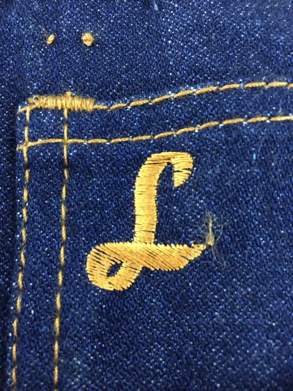 VINTAGE 70's Deadstock LONGSTREET High Waisted Flare Jeans Dark Wash 🕺🪩 - Picture 11 of 15